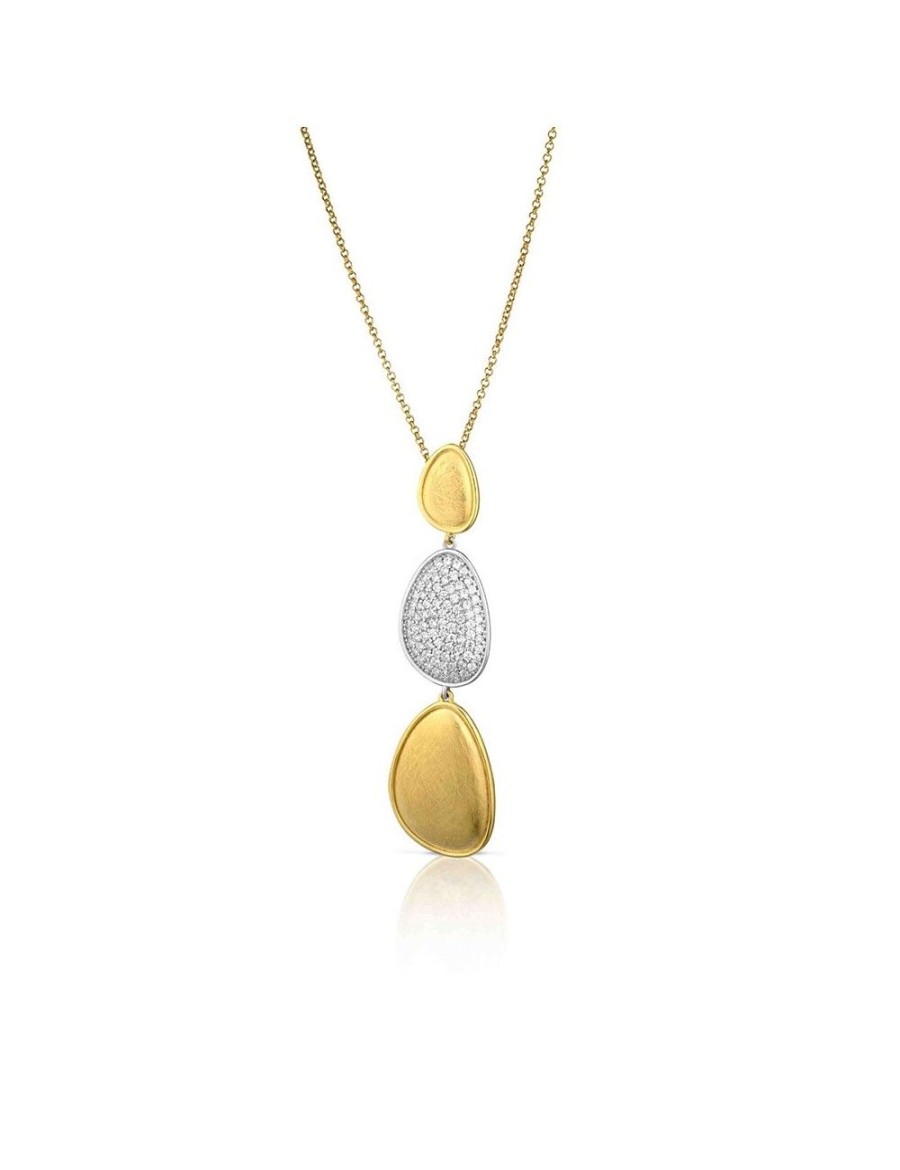 Collane Mediterraneo Gioielli | Collana Adore Pave Foglia A Cascata