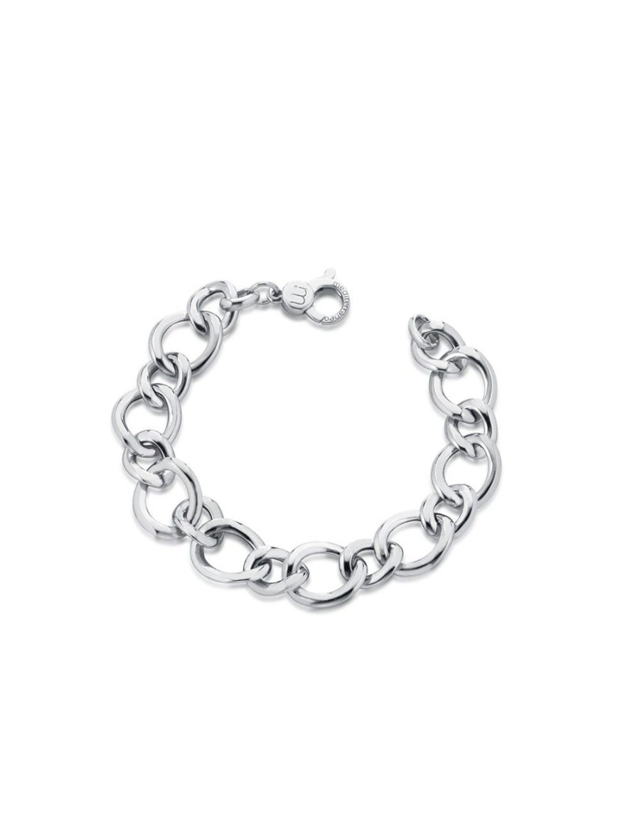 Bracciali Mediterraneo Gioielli | Bracciale Silver Catena A Filo Alternata