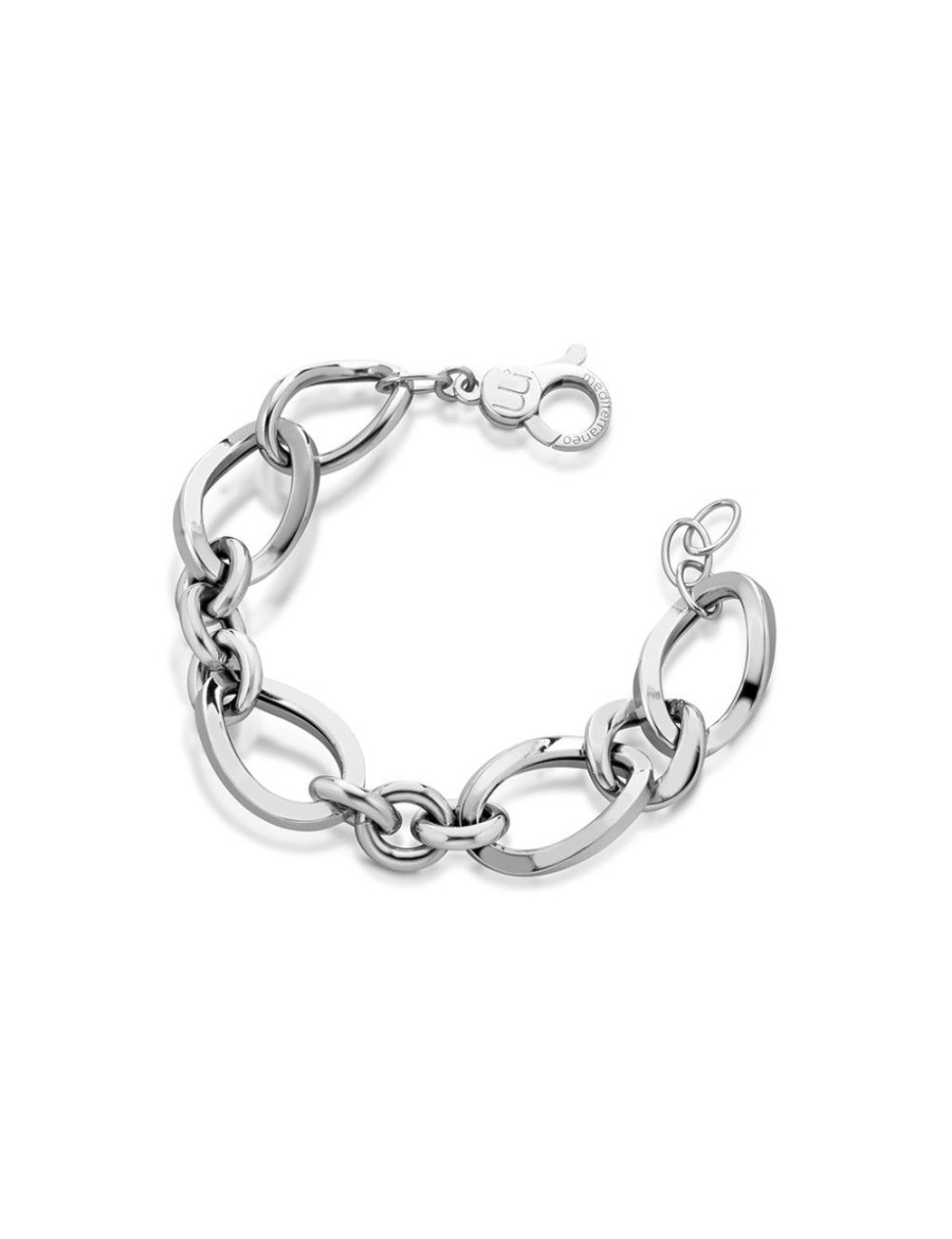 Bracciali Mediterraneo Gioielli | Bracciale Silver Catena Intrecci Alternata