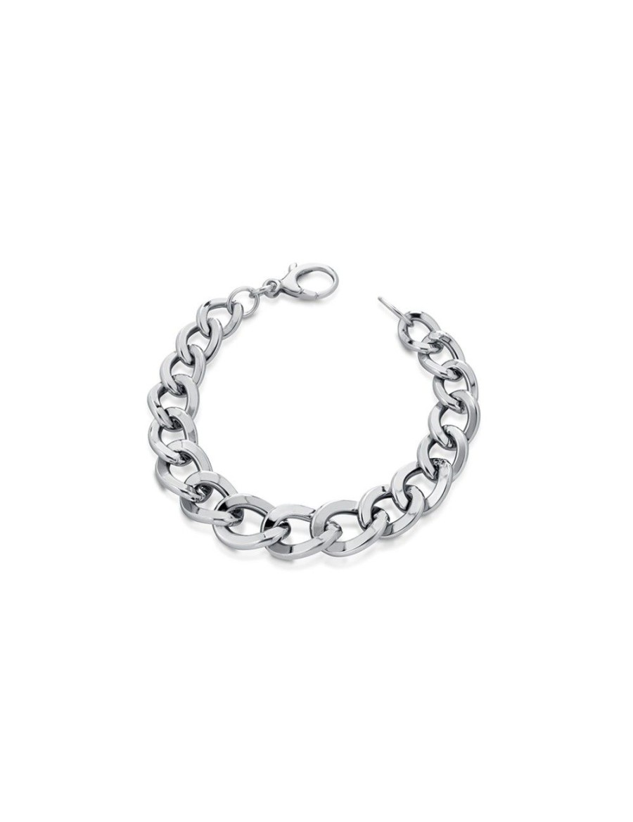 Bracciali Mediterraneo Gioielli | Bracciale Silver Catena A Filo Bold