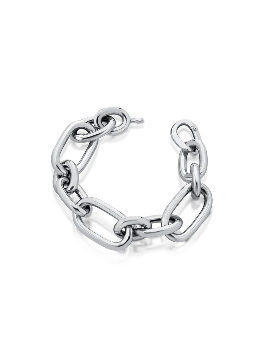 Bracciali Mediterraneo Gioielli | Bracciale Silver Catena Rolo Alternata