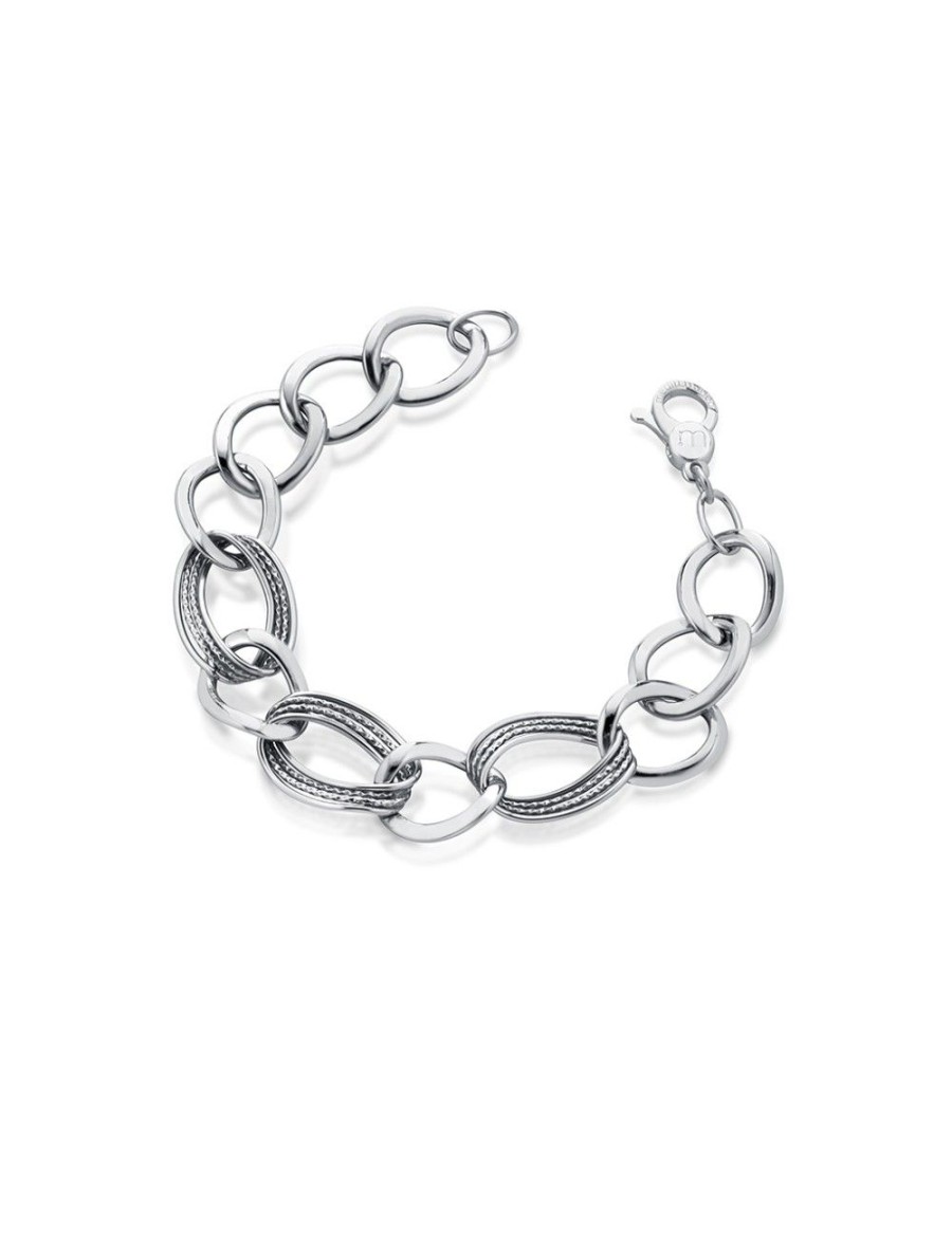 Bracciali Mediterraneo Gioielli | Bracciale Silver Catena Maglia Lavorata