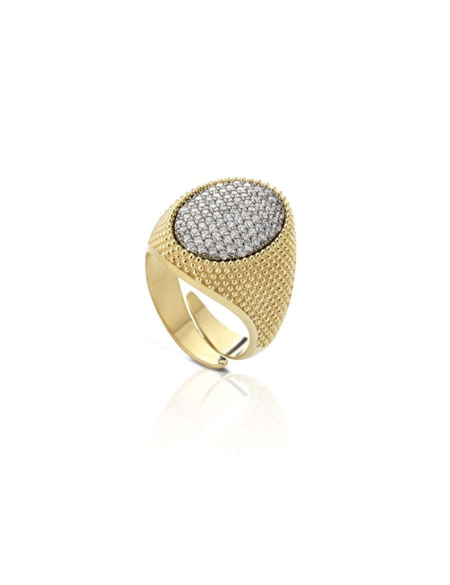 Anelli Mediterraneo Gioielli | Anello Shinedots Gold Ovale