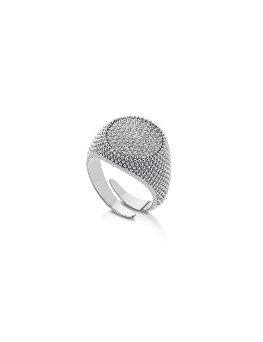 Anelli Mediterraneo Gioielli | Anello Shinedots Silver Tondo