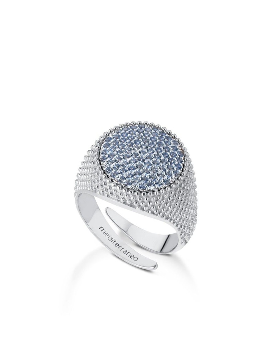 Anelli Mediterraneo Gioielli | Anello Shinedots Silver Tondo