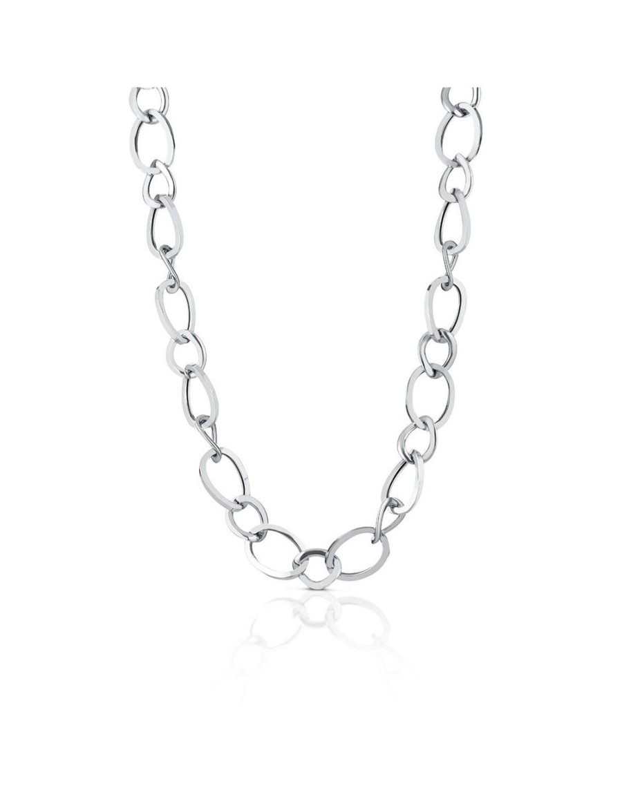 Collane Mediterraneo Gioielli | Collana Silver Maglia Liscia